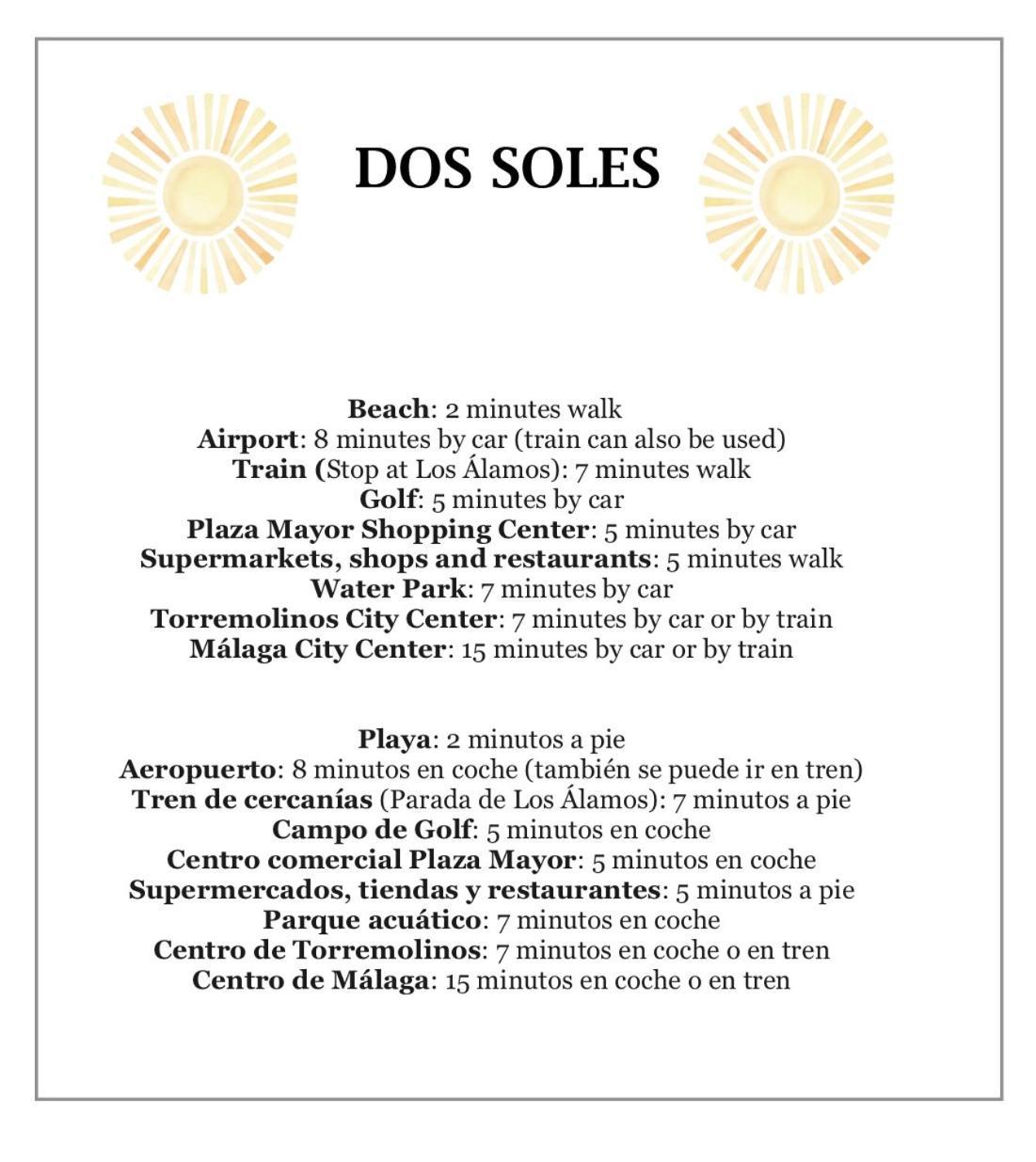 Dos Soles - Only 100 Meters From Beach Τορρεμολίνος Εξωτερικό φωτογραφία